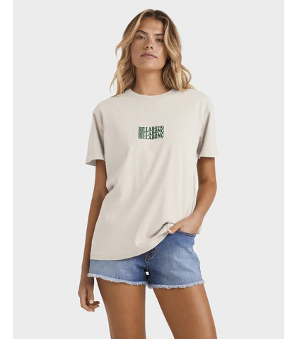 BILLABONG LADIES SURF HIGH TEE - SALT CRYSTAL