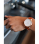 NIXON KENSINGTON LEATHER WATCH - ROSE GOLD / WHITE