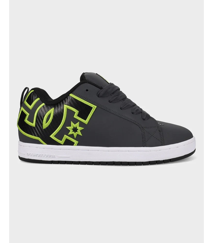 DC COURT GRAFFIC SHOE - GREY / BLACK / GREEN