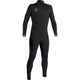 VISSLA BOYS 7 SEAS 4/3 C/ZIP STEAMER - BLACK