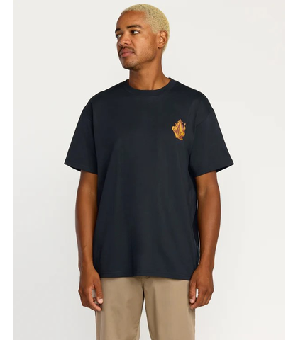 VOLCOM MENS FA CALLUM ROONEY S/S TEE - ANTIQUE BLACK