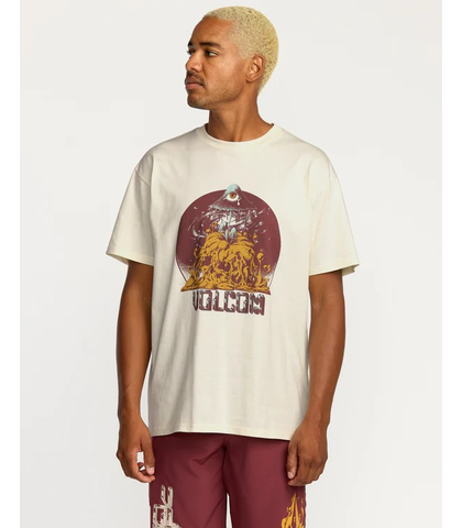 VOLCOM MENS FA CALLUM ROONEY S/S TEE - OFF WHITE