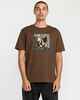 VOLCOM MENS ANGLE IRON S/S TEE - BROWN STONE