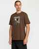 VOLCOM MENS ANGLE IRON S/S TEE - BROWN STONE