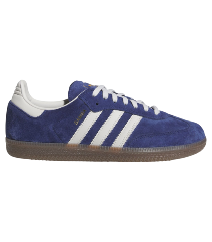 ADIDAS SAMBA ADV SHOE - DARK BLUE /GREY BONE / GUM