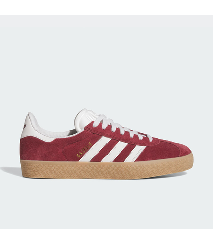 ADIDAS GAZELLE ADV SHOE - SHADOW RED / CRYSTALWHITE / GOLD