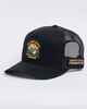 MAD HUEYS CAUGHT FK ALL ISLAND TWILL TRUCKER CAP - BLACK