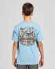 MAD HUEYS YOUTH THE SEA CAPTAIN TEE - STEEL BLUE