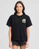 MAD HUEYS LADIES TAIL UNTOLD TEE - BLACK