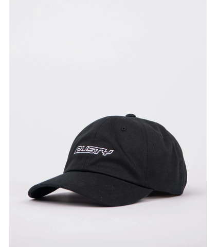 RUSTY MENS FLIP DADDY DAD CAP - BLACK
