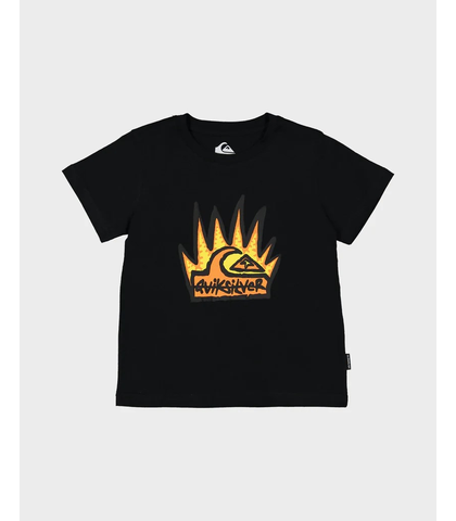 QUIKSILVER GROMS LIT UP TEE - BLACK