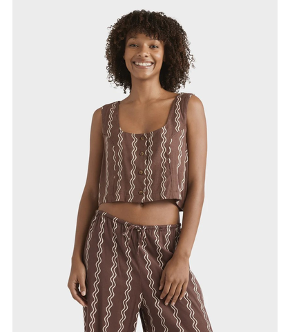 BILLABONG LADIES ANOTHER WAVE TANK - ESPRESSO