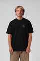 RPM MENS CIRCLE PUFF TEE - BLACK