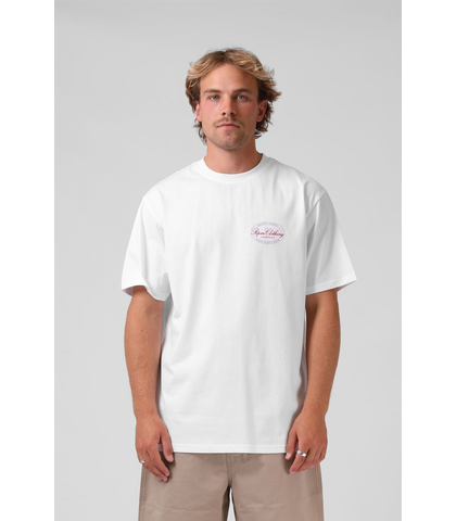 RPM MENS STAMP TEE - WHITE