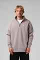 RPM MENS TRACK 1/4 ZIP SWEATER - STONE