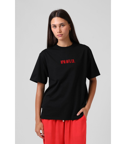 RPM LADIES EMB TEE - BLACK