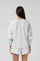 RPM LADIES OLIVE BLOUSE - WHITE STRIPE
