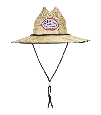 QUIKSILVER MENS DREDGER STRAW HAT - NAVY BLAZER