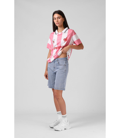 RPM LADIES DEMIN JORTS - 90'S BLUE