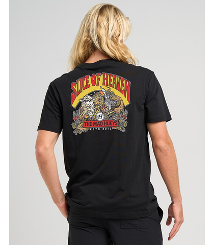 MAD HUEYS SLICE OF HEAVEN NZ TEE - BLACK