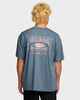 BILLABONG MENS DOUBLE SPREAD OG TEE - STEEL BLUE