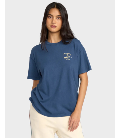 BILLABONG LADIES CATCH FEELINGS TEE - NAVY