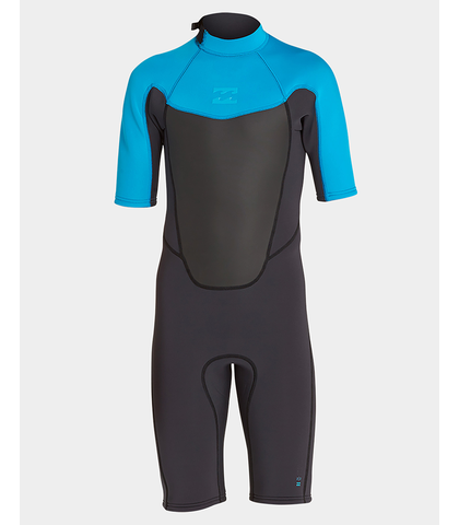 BILLABONG KIDS ABSOLUTE 2MM BACKZIP SPRINGSUIT - TURQUOISE