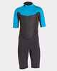 BILLABONG KIDS ABSOLUTE 2MM BACKZIP SPRINGSUIT - TURQUOISE