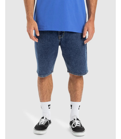 QUIKSILVER MENS AQUA CULT AGES DENIM SHORT - AGED