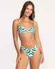 BILLABONG LADIES ALL THE WAVES TALIA BIKINI TOP - EVERGREEN