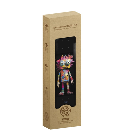 PUSH SKATEBOARDS - RAG DOLL GUY IN-COMPLETE  - BLACK 8.0