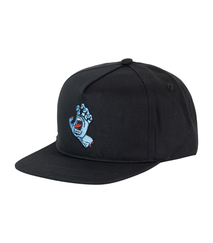 SANTA CRUZ BOYS SCREAMING HAND SNAPBACK CAP - BLACK