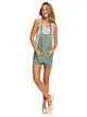 ROXY LADIES COMPASS DIRECTION PLAYSUIT - OLIVE