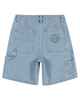 SANTA CRUZ GIRLS CHECKER HEART DOT JEAN SHORTS - LIGHT WASH INDIGO
