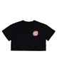 SANTA CRUZ GIRLS STYLE DOT S/S CROP TEE - OFF BLACK