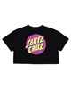 SANTA CRUZ GIRLS STYLE DOT S/S CROP TEE - OFF BLACK