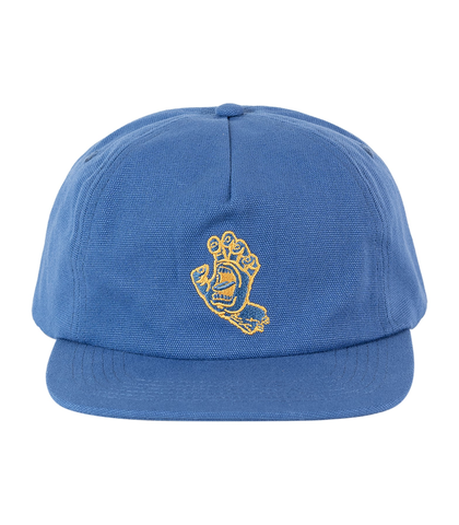 SANTA CRUZ MENS SCREAMING HAND MONO SNAPBACK CAP - BLUE
