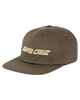 SANTA CRUZ MENS OFF SET STRIP STRAPBACK 6 PANEL CAP - BROWN
