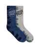 SANTA CRUZ OPUS DOT CREW SOCK 2 PACK - BLUE TIEDYE