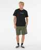 RIPCURL MENS VAPORCOOL TEST TUBE TEE - BLACK