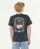RIPCURL BOYS TROPICAL DAZE ART TEE - WASHED BLACK