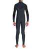 O'NEILL BOYS 3/2 HYPERFREAK CHESTZIP STEAMER - GUNMETAL/ BLACK