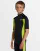 BILLABONG BOYS 2MM FOIL BACKZIP SPRINGSUIT - FLURO LIME