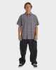 BILLABONG MENS MOGAL S/S DRESS SHIRT - DEEP PURPLE