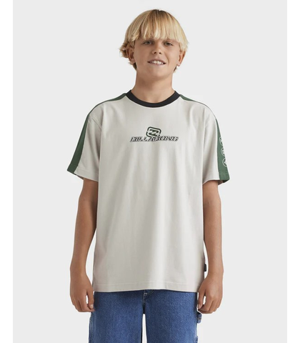 BILLABONG BOYS SPEC 73 ICONIC S/S TEE - SILVER
