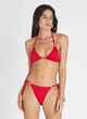 HEAVEN BELLA TRIANGLE BIKINI TOP - RED