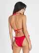 HEAVEN BELLA TRIANGLE BIKINI TOP - RED