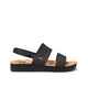 REEF LADIES WATER VISTA SANDAL - BLACK / TAN