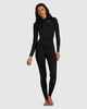 BILLABONG LADIES 3/2 FOIL CHEST ZIP STEAMER - BLACK
