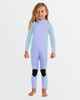 BILLABONG TODDLERS 3/2 FOIL BK ZIP STEAMER - COSMIC BLUE